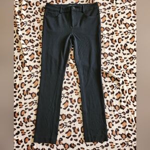Lauren Ralph Lauren Black Rayon Slim straight mid rise pants size US 4P